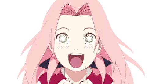 A Girl With Pink Hair Has A Star In Her Eye Sticker