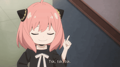 A Girl With Pink Hair Says Tsk Tskj Tskj GIF