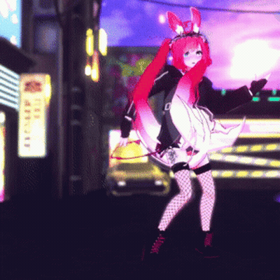 A Girl With Red Hair Is Standing In Front Of A Sign That Says ' A ' On It GIF