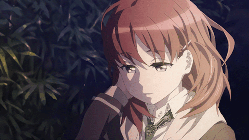 A Girl With Red Hair Is Wearing A Tie And A Shirt GIF
