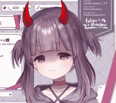 A Girl With Red Horns Is Featured On Fallen X 2 + Shadow GIF