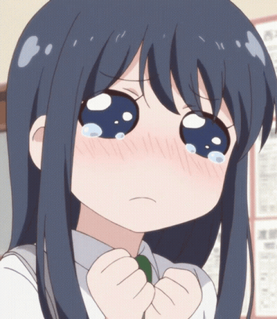 A Girl With Tears Coming Out Of Her Eyes Is Wearing A Tie GIF