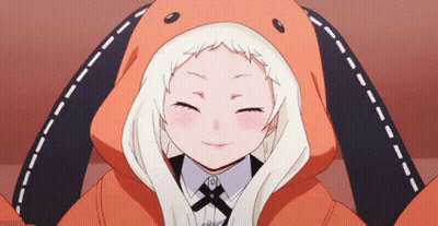 A Girl With White Hair Is Wearing A Bunny Hooded Jacket GIF
