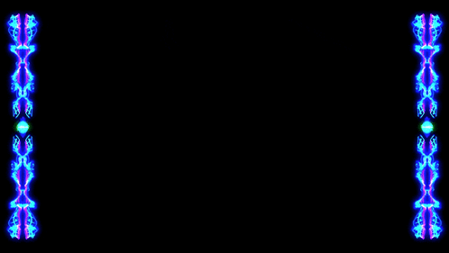 A Glowing Blue And Purple Pattern On A Black Background . GIF