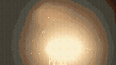 A Glowing Light In The Middle Of A Tunnel GIF