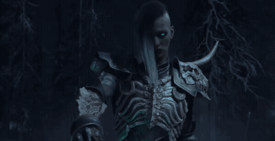 A Glowing Skeleton Is Holding A Skull And A Cross GIF