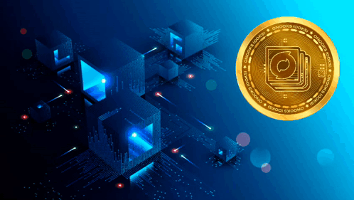 A Gold Coin That Says ' Dark & Locked ' On It GIF