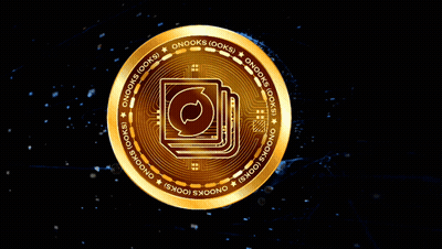 A Gold Coin With A Stack Of Books In The Center GIF