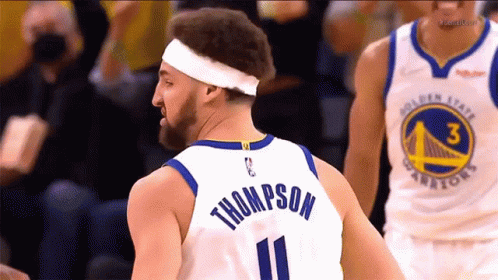 A Golden State Warriors Basketball Player Named Thompson GIF
