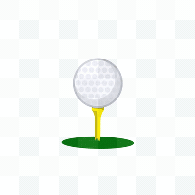 A Golf Ball Is Being Hit With A Golf Club GIF