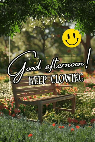 A Good Afternoon Message With A Smiley Face GIF