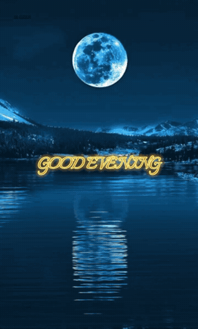 A Good Evening League Of The Powerful Voices With A Full Moon In The Background GIF