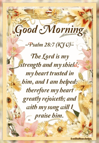 A Good Morning Card With A Bible Verse GIF