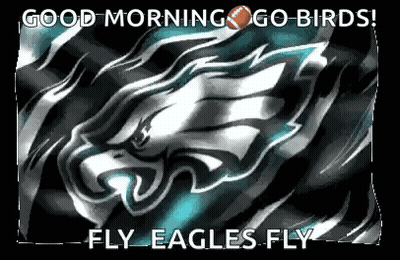 A Good Morning Go Birds ! Fly Eagles Fly ! GIF