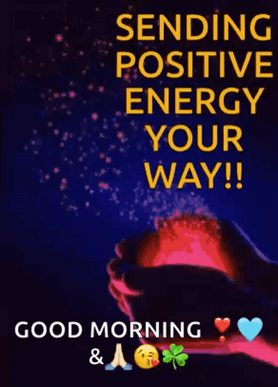 A Good Morning Message With A Picture Of A Person Holding A Candle . GIF