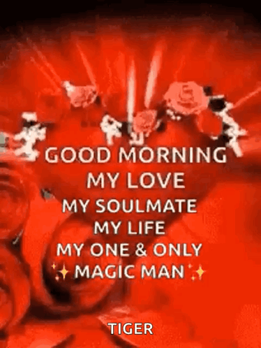 A Good Morning My Love My Soulmate My Life My One And Only Magic Man GIF