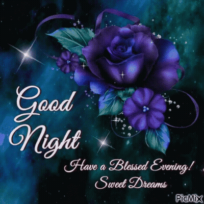A Good Night Have A Blessed Evening ! Sweet Dreams GIF