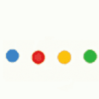 A Google Logo With A Red , Yellow , Green And Blue Circle Around The Letter G On A White Background . GIF