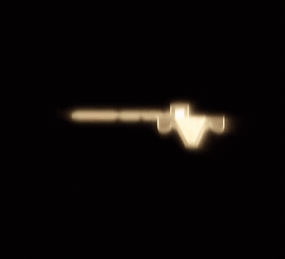A Grand Theft Auto 5 Logo Is Lit Up In The Dark GIF