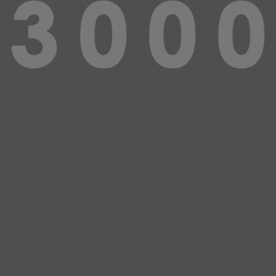 A Gray Background With The Number 3000 Written On It GIF