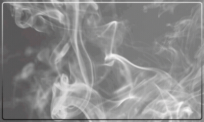 A Gray Background With White Smoke Coming Out Of The Corner GIF