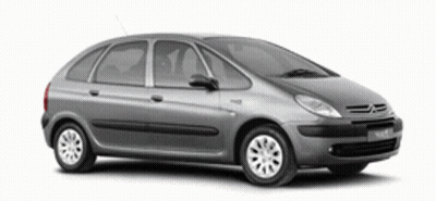 A Gray Car With The Word Citroen On The Front GIF