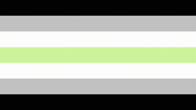 A Gray , White , And Green Striped Flag With A Green Stripe On The Bottom . GIF