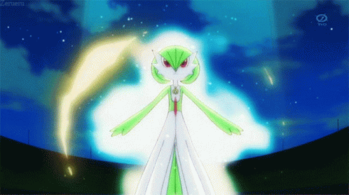 A Green And White Cartoon Character Is Standing In Front Of A Tv Screen That Says Zermeni GIF