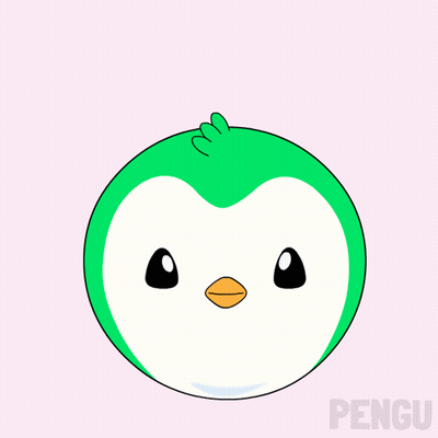 A Green And White Penguin Giving A Thumbs Up With The Word Ok Above It GIF