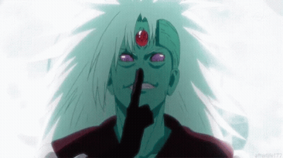 A Green Anime Character With Purple Eyes Is Holding His Finger To His Lips . GIF
