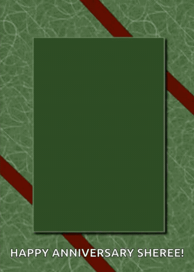 A Green Anniversary Card Wishing You Serenity & Joy On Your Sobriety Birthday GIF