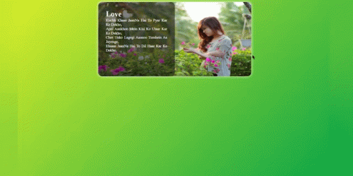 A Green Background With A Picture Of A Woman And The Words Love On It GIF