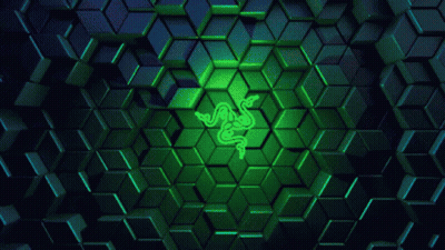 A Green Background With A Yellow Snake Logo On It GIF
