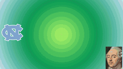 A Green Background With The Letters Unc And Nc GIF