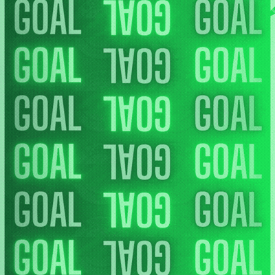 A Green Background With The Word Goal In White GIF