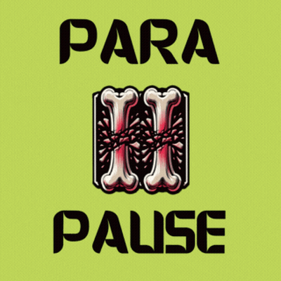 A Green Background With The Words Para Ii Pause GIF