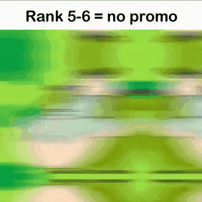 A Green Background With The Words Rank 5-6 = No Promo At The Top GIF