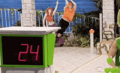 A Green Box With The Number 24 On It In Red GIF