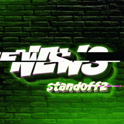 A Green Brick Wall With The Words News Standoff2 GIF