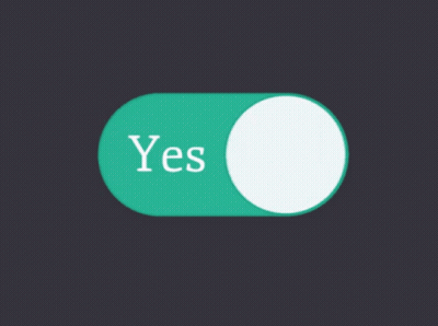 A Green Button That Says No On A Dark Background GIF