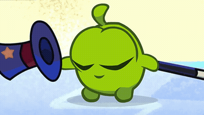 A Green Cartoon Character Is Holding A Magic Wand And A Top Hat GIF