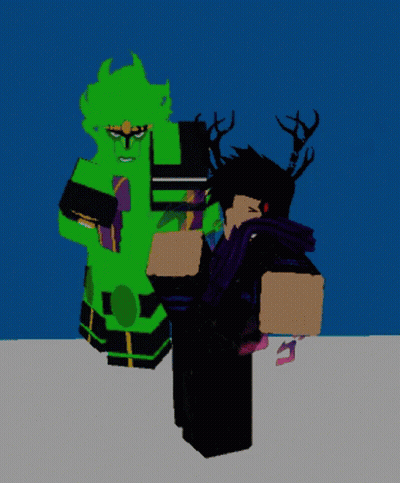 A Green Cartoon Character Is Standing Next To A Black Character GIF