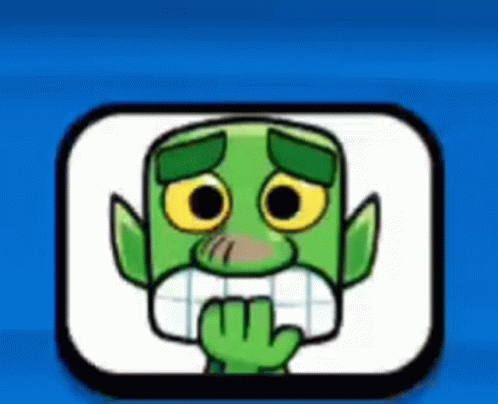 A Green Cartoon Character With A Big Mouth And Big Teeth Is Covering His Mouth . GIF