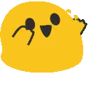 A Green Cartoon Character With A Black Face And A Black Beak . Sticker