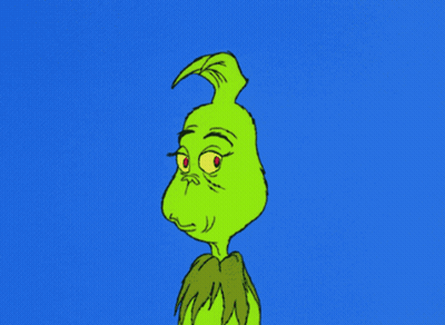 A Green Cartoon Character With A Blue Background GIF