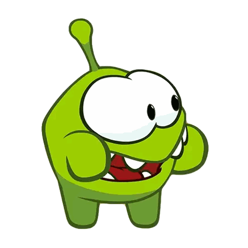A Green Cartoon Character With A Long Tail Is Smiling Sticker