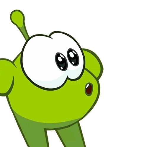 A Green Cartoon Character With A Thumbs Up Sticker
