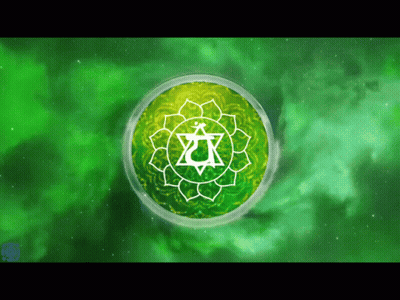 A Green Circle With A White Symbol On It GIF