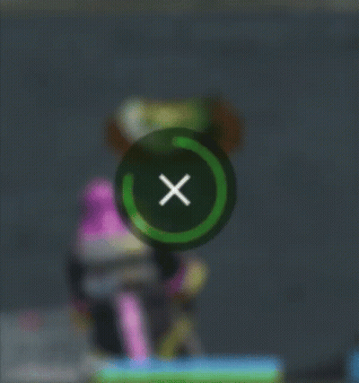 A Green Circle With A White X In It GIF