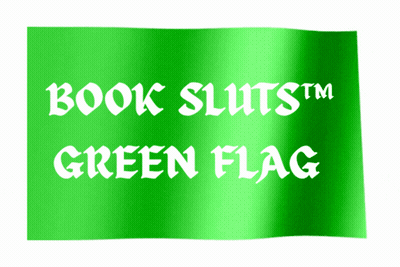 A Green Flag With The Words Book Sluts Green Flag On It GIF